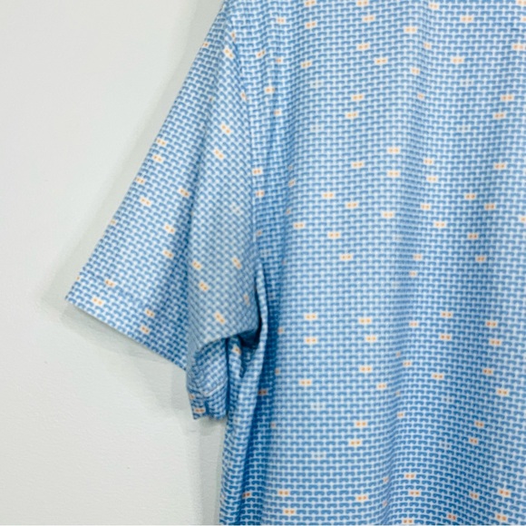 Peter Millar Summer Comfort Blue ‘Shades’ Polo Shirt M - Picture 5 of 6